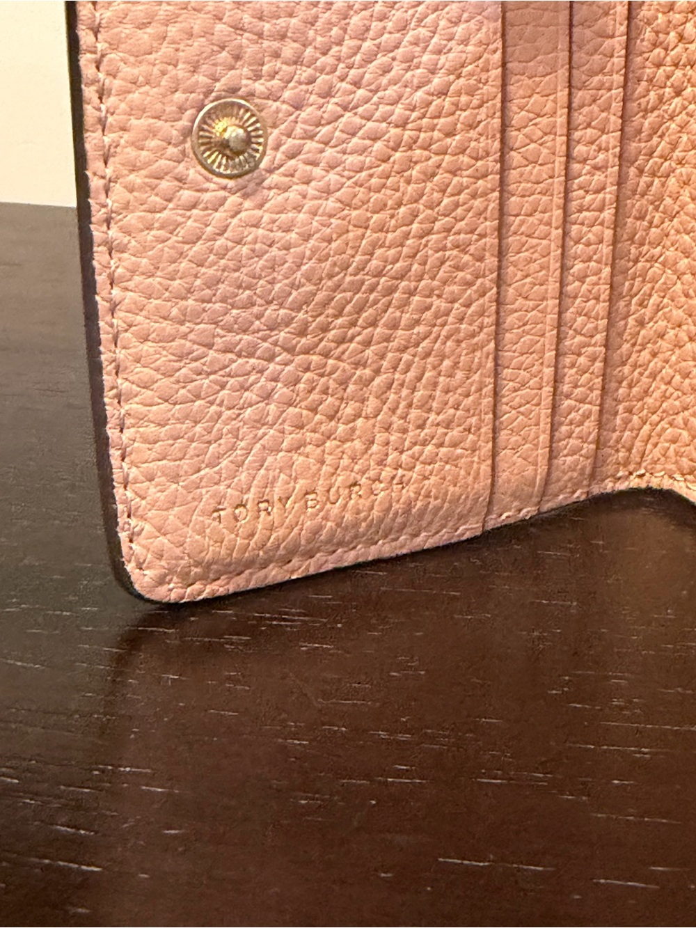 Tory Burch Britten Pebbled Leather Wallet - Picture 9 of 10